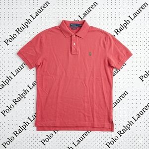 MEN'S - ​Polo Ralph Lauren Classic Fit Mesh Polo Shirt - Salmon Pink